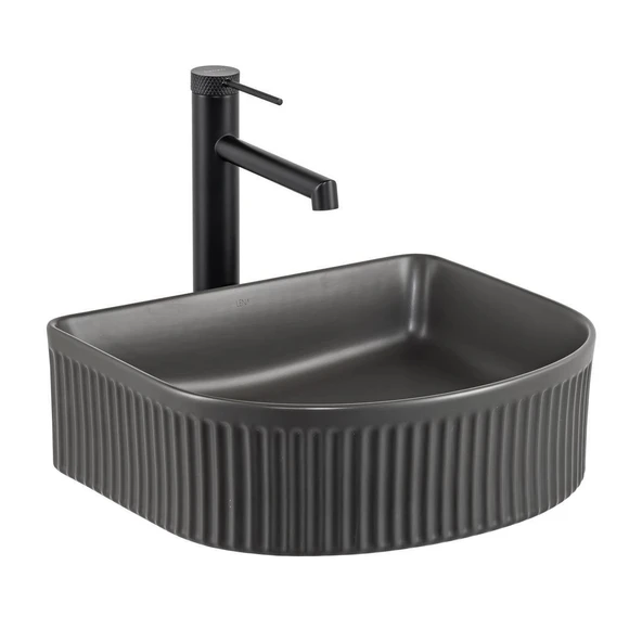 LENA TEZGAHÜSTÜ LAVABO (MAT FÜME) ürün görseli 1
