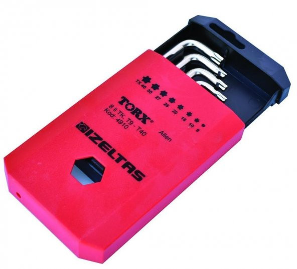 İZELTAŞ TORX ALLEN ANAHTAR TK. 8 PARÇA 4910007108 ürün görseli 1