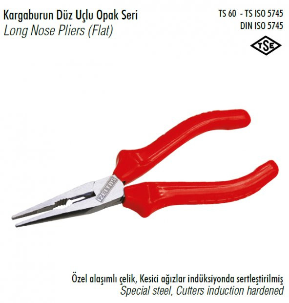 İZELTAŞ DÜZ OPAK KARGABURUN 180 mm 3220132180 ürün görseli 1