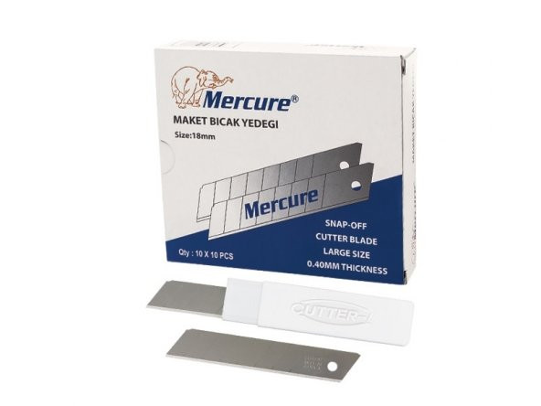 MERCURE MAKET BIÇAĞI YEDEĞİ 9 mm 10 LU PK. ürün görseli 1