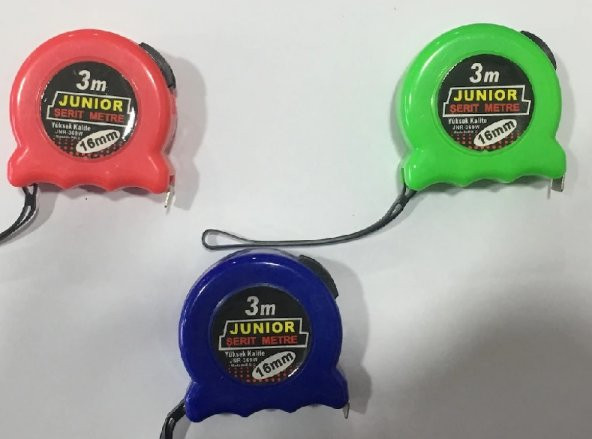 JUNİOR 3 MT * 16 mm ÇELİK METRE ürün görseli 1