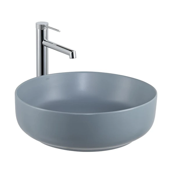 LENA TEZGAHÜSTÜ LAVABO (MAT MAVİ) E-W1201MM ürün görseli 1