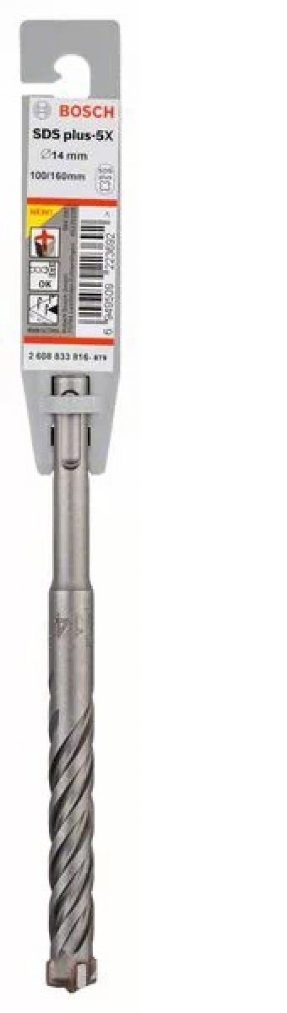 BOSCH SDS PLUS-5X 14 mm 100/160 2608833816 ürün görseli 1