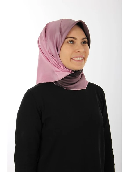 İpek Krep Saten Eşarp - Pembe - 7656701-392 ürün görseli 1