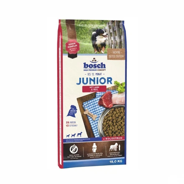 Bosch Kuzu Etli ve Pirinçli Glutensiz Yavru Köpek Maması 15 kg ürün görseli 1