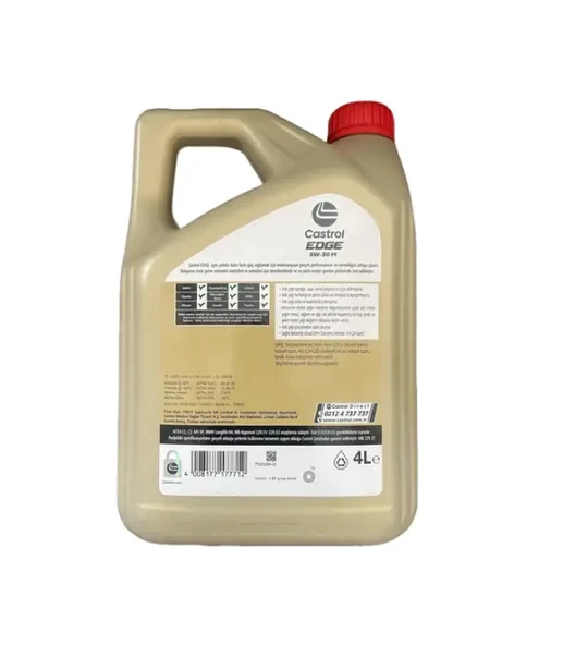Castrol Edge 5W-30 M 4 lt Motor Yağı - 2025 - Resim 3