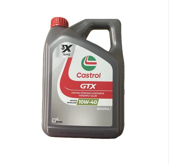 Castrol GTX 10W-40 4 lt Motor Yağı - 2025 Ü.T ürün görseli 1