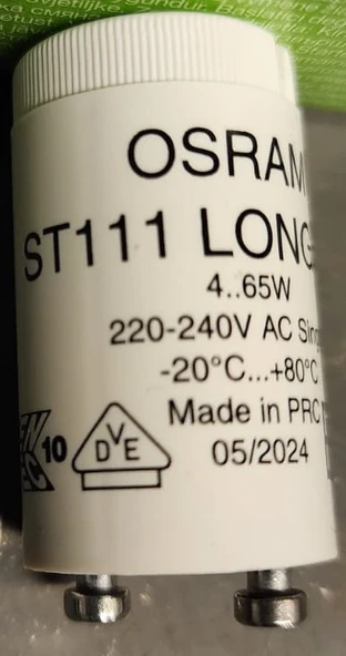 Osram St111 Starter 4-65w 220v - Resim 2