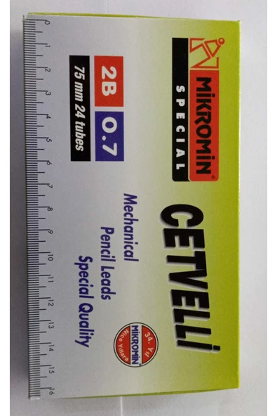 Min Cetvelli 2b Kalem Ucu 0,7 75mm 24 Tüp M-750 Paket ürün görseli 1