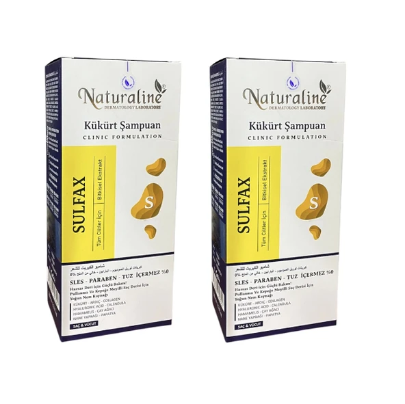 Naturaline 2 Adet Kükürt Saç ve Vücut Şampuanı 200 ml ürün görseli 1