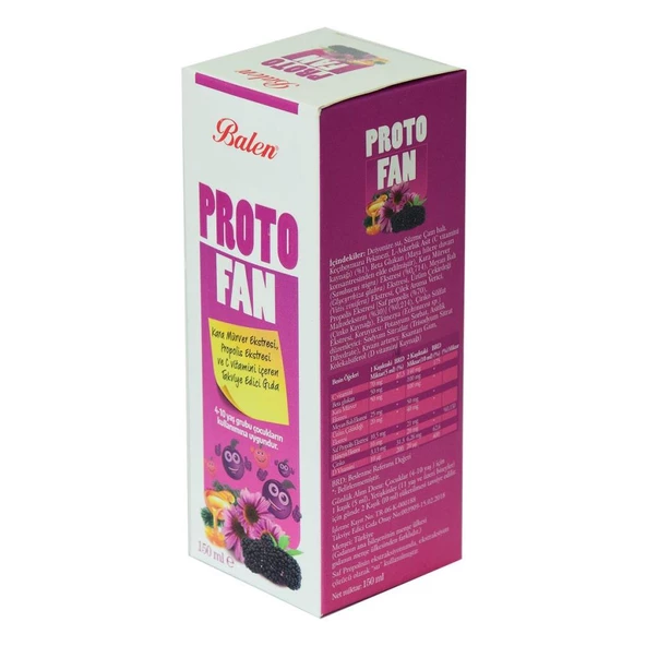 Balen Proto Fan Kara Mürver Propolis Ekstresi C Vitaminli150 ML ürün görseli 1
