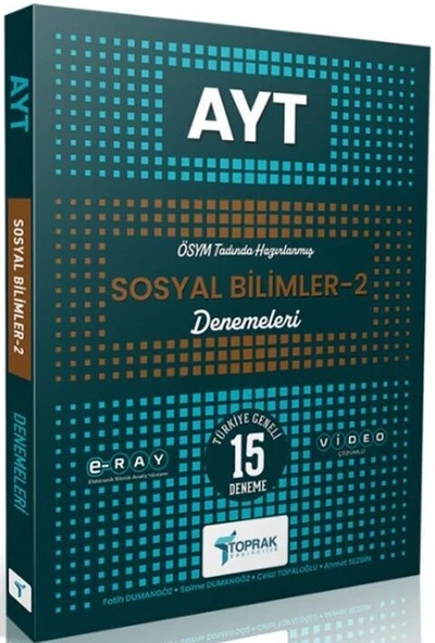 AYT Sosyal Bilimler 2 Deneme Toprak Yayıncılık ürün görseli 1