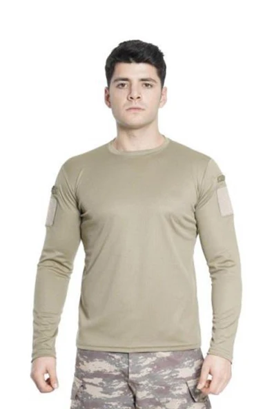 Single Sword Bisiklet Yaka Uzun Kollu  Basic&Taktik Erkek T-shirt ürün görseli 1
