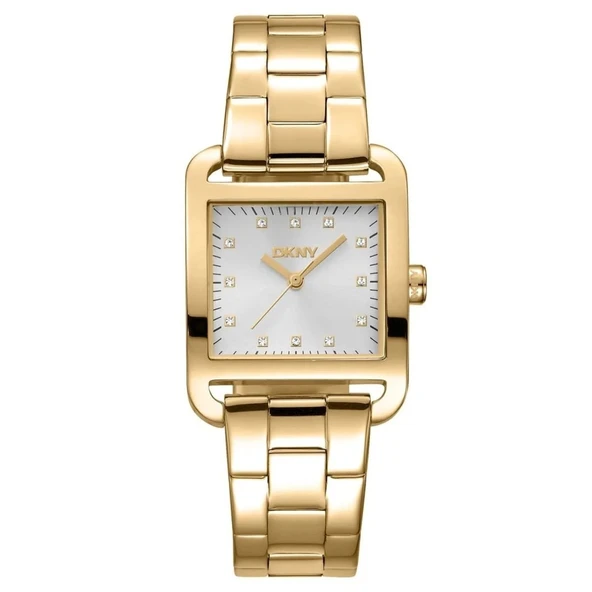 DKNY DK1L004M0055 ALTIN KAPLAMA DİKDÖRTGEN KADIN KOL SAATİ ürün görseli 1