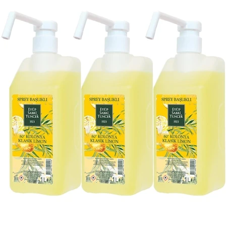 Eyüp Sabri Tuncer Klasik Limon Kolonyası Sprey Başlıklı 1 lt x 3 Adet ürün görseli 1