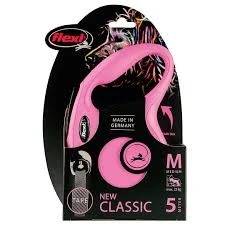 Flexi New Classic Otomatik Şerit Medium Köpek Gezdirme Kayışı 5mt Pembe ürün görseli 1