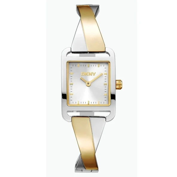 DKNY DK1L005M0115 ALTIN KAPLAMA DİKDÖRTGEN KADIN KOL SAATİ ürün görseli 1