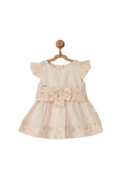 Andy Wawa Bebek Pompom Vanilla Cream Elbise AC22653 ürün görseli 1