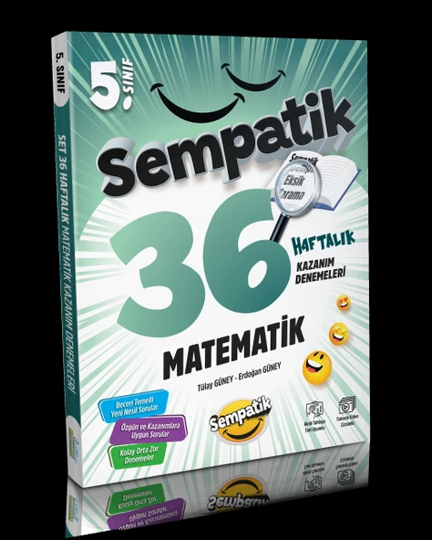 5.sınıf Sempatik Matematik 36 Haftalık Kazanım Denemeleri ürün görseli 1