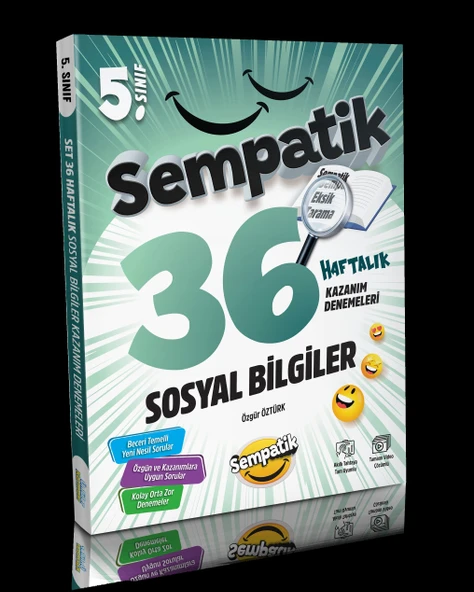 5.sınıf Sempatik Sosyal Bilgiler 36 Haftalık Kazanım Denemeleri ürün görseli 1