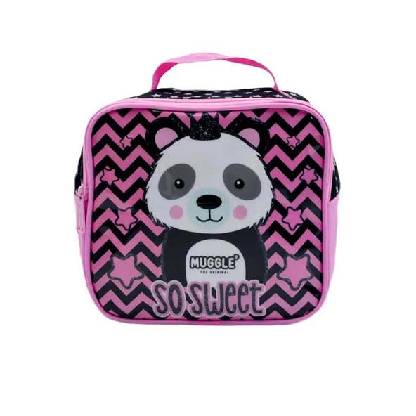MIKRO BESLENME CANTASI MUGGLE PANDA SIYAH MU7334 ürün görseli 1