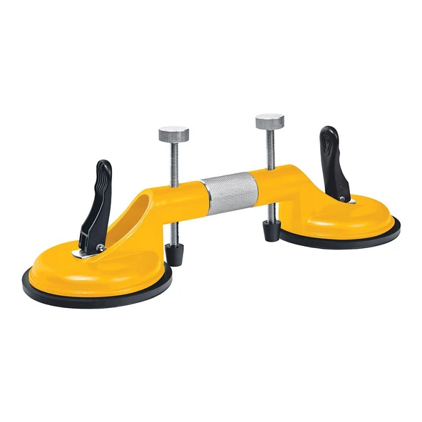 SGS959 - 100 KG İkili Ayarlanabilir Alüminyum Gövde Cam Seramik Fayans Ahşap Tutma Taşıma Vantuzu  12cm + 12cm ürün görseli 1
