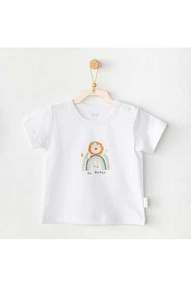 Andy Wawa Bebek  Beyaz Casual Tişört AC25977 ürün görseli 1