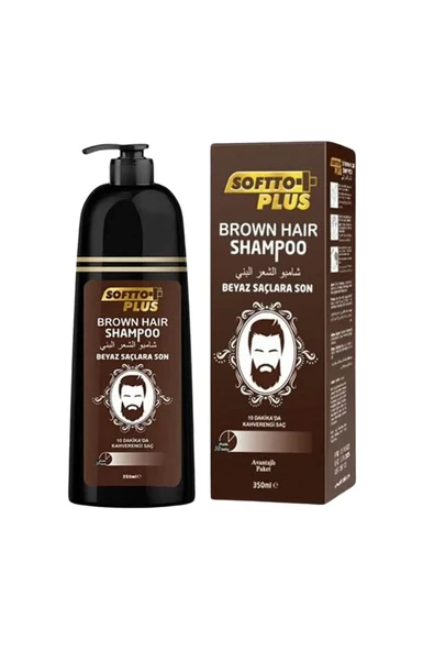 Softto Plus Brown Hair Shampoo 350 ml - Resim 2