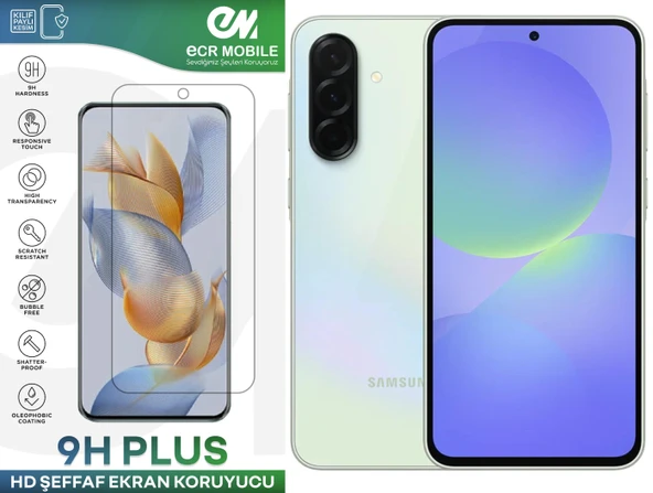 Samsung A36 Ekran Koruyucu 9H Esnek Nano Cam Tam Uyumlu Şeffaf ürün görseli 1