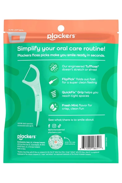 Plackers Micro Line Çatal Diş İpi Kürdanlı 150 Adet - Resim 2