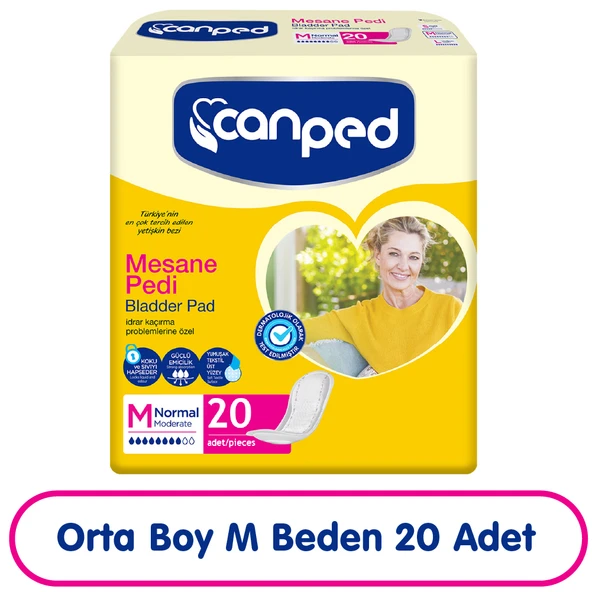 Canped Mesane Pedi M Beden Orta 20 Adet ürün görseli 1
