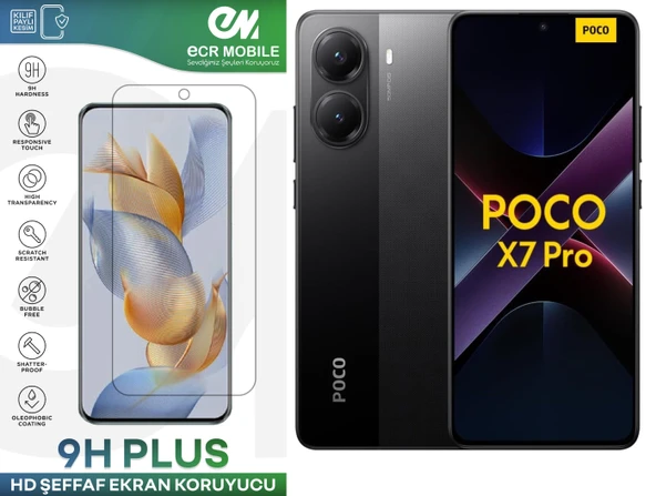 Poco X7 Pro Ekran Koruyucu Esnek Nano Cam Tam Uyumlu Şeffaf ürün görseli 1