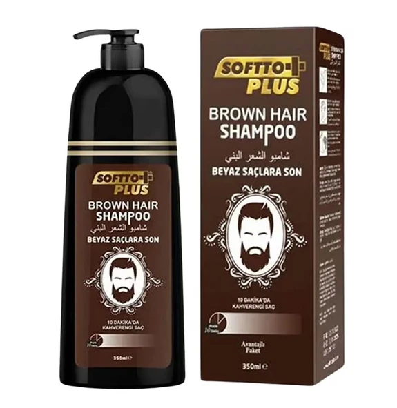 Softto Plus Brown Hair Shampoo 350 ml ürün görseli 1