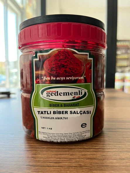 GÜNEŞ KURUSU EV TİPİ TATLI BİBER SALÇASI 1 KG ürün görseli 1