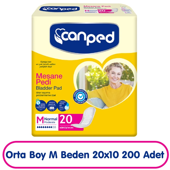Canped Mesane Pedi M Beden Orta 20x10 100 Adet ürün görseli 1