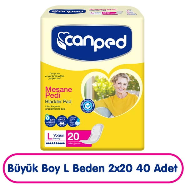 Canped Mesane Pedi L Beden Yoğun 20x2 40 Adet ürün görseli 1
