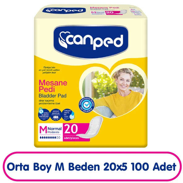 Canped Mesane Pedi M Beden Orta 20x5 100 Adet ürün görseli 1