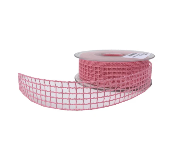 Kurdele Kanaviçe File Modeli 2 CM (20 Metre)  Pembe ürün görseli 1