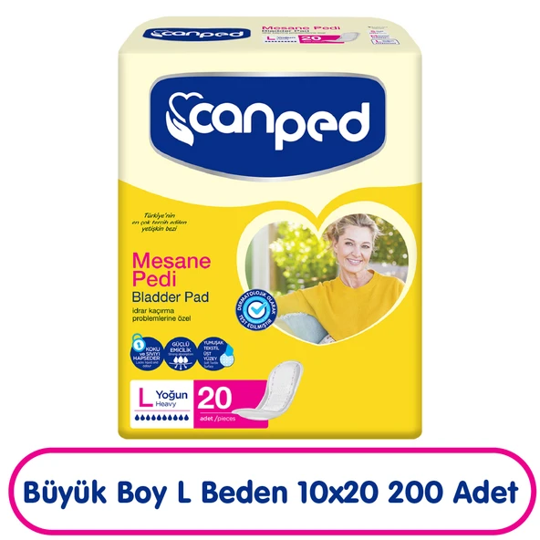 Canped Mesane Pedi L Beden Yoğun 20x10 200 Adet ürün görseli 1