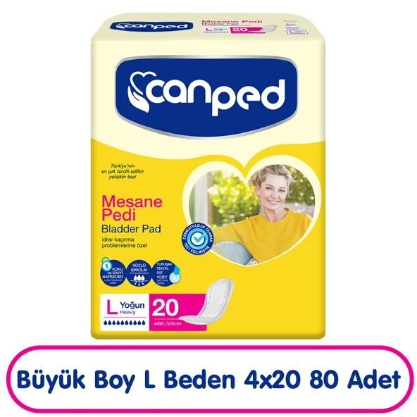 Canped Mesane Pedi L Beden Yoğun 20x4 80 Adet ürün görseli 1