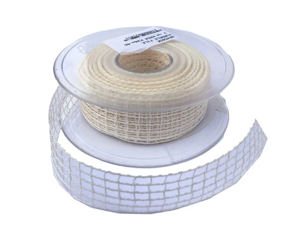 Kurdele Kanaviçe File Modeli 2 CM (20 Metre)  Krem ürün görseli 1