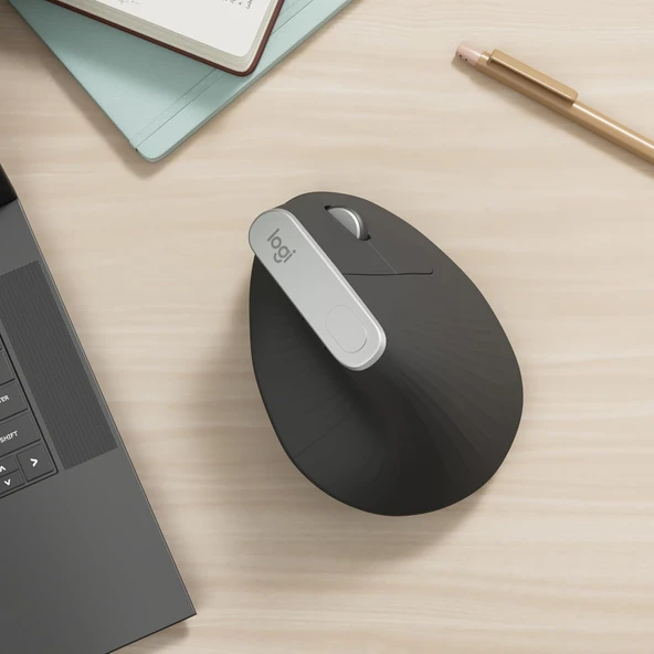 Logitech Mx Vertical 910-005448 Dikey Şarjlı Ergonomik Optik Kablosuz Mouse - Resim 2