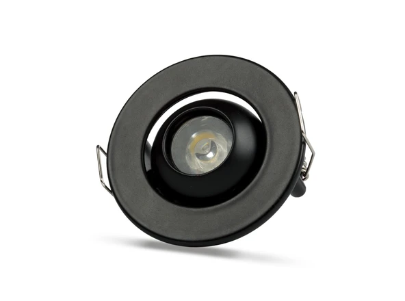 NOAS YL94 0201 Siyah Kasa 1W Led Spot 6500K Beyaz Işık ürün görseli 1