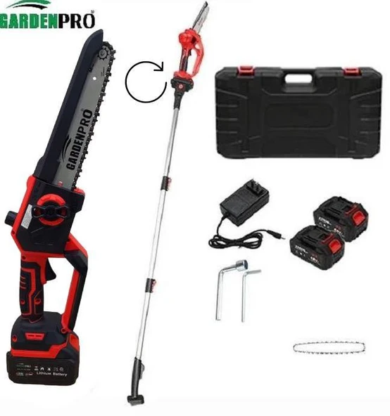 Gardenpro VST9C202 Lityum Akülü Uzatma Aparatlı Budama Testeresi ürün görseli 1