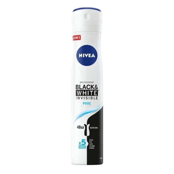 Nivea Invısıble Black & Whıte Pure Sprey Deodorant 150 ml Kadın ürün görseli 1