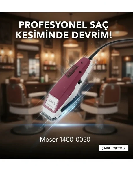 Moser 1400-0050 Profesyonel Saç Kesme Makinası ürün görseli 1