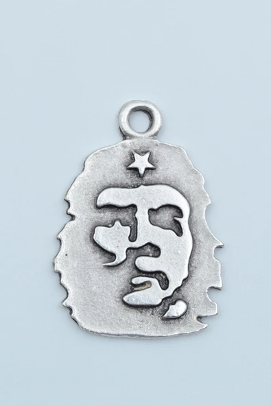 Che Guevara Gümüş Kaplama Kolye Ucu ürün görseli 1