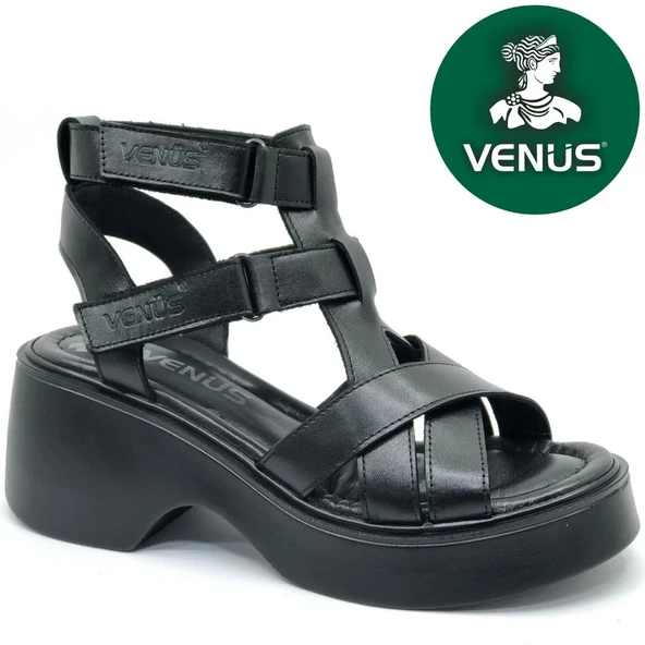 Venüs Sauron Hakiki Deri Comfort Ortopedik Kadın Sandalet ürün görseli 1