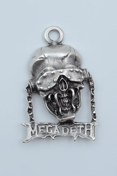Megadeth Gümüş Kaplama Kolye Ucu ürün görseli 1
