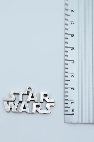 Star Wars Gümüş Kaplama Deri İp Kolye - Resim 3